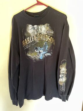 Harley-Davidson Black Long Sleeve double sided limited edition Scott Jacob’s